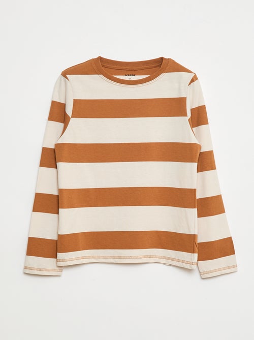 T-shirt às riscas - Kiabi
