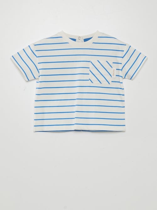 T-shirt às riscas - Kiabi