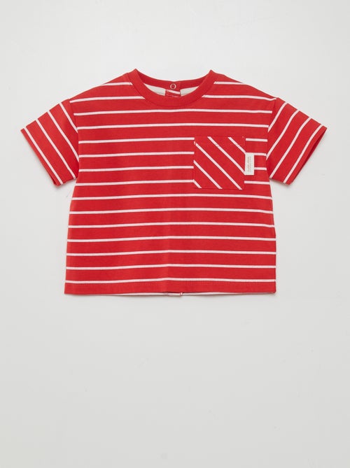T-shirt às riscas - Kiabi