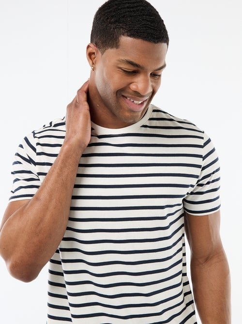 T-shirt às riscas - Kiabi