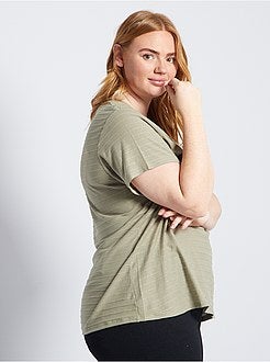 T-shirt às riscas - Kiabi