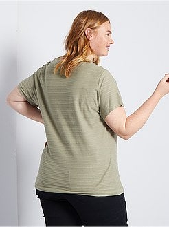 T-shirt às riscas - Kiabi