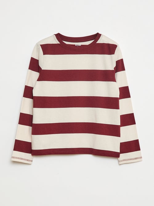 T-shirt às riscas - Kiabi