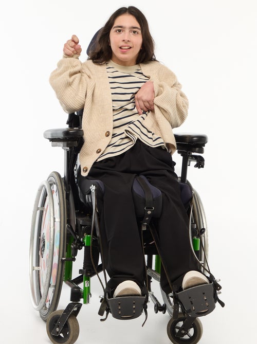 T-shirt às riscas com ombro com velcro - Fácil de Vestir - Kiabi T-shirt às riscas com ombro com velcro - Fácil de Vestir - Kiabi