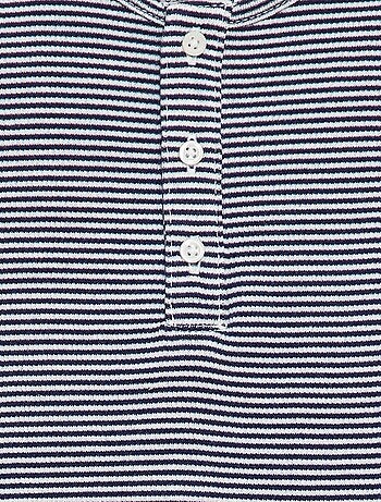 T-shirt às riscas de manga curta