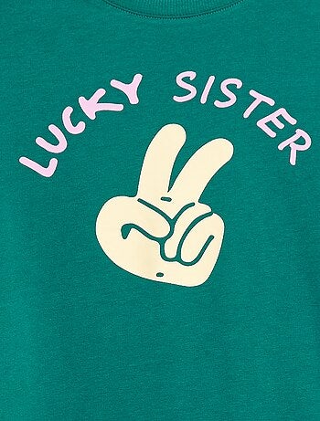 T-shirt às riscas em algodão