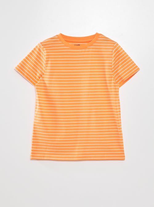 T-shirt às riscas - Kiabi