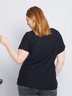 T-shirt às riscas - Kiabi