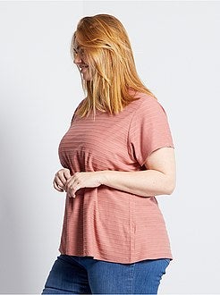 T-shirt às riscas - Kiabi