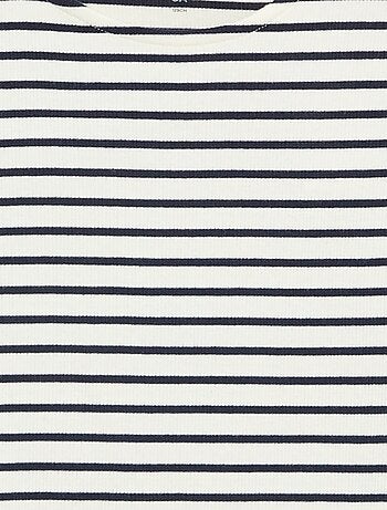 T-shirt às riscas sem mangas