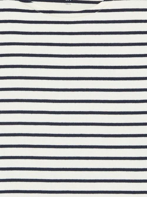 T-shirt às riscas sem mangas - Kiabi