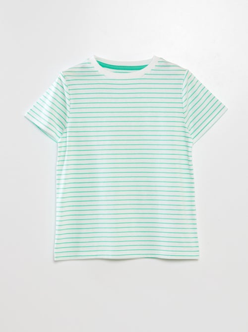 T-shirt às riscas - Kiabi