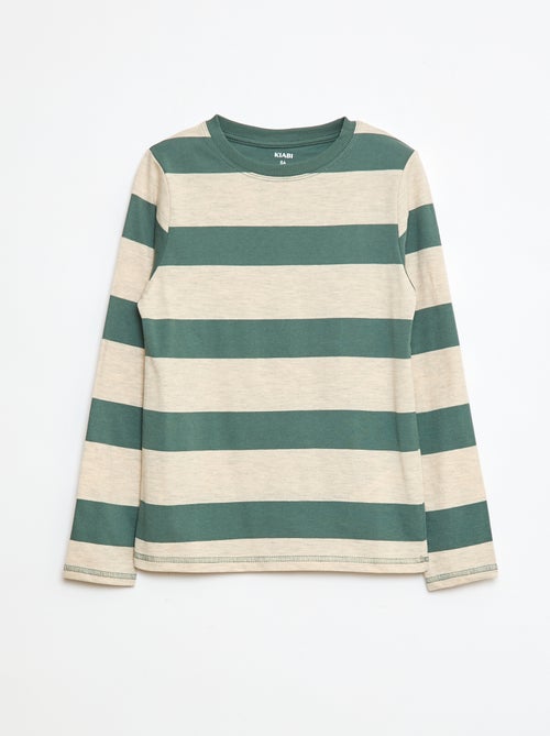T-shirt às riscas - Kiabi