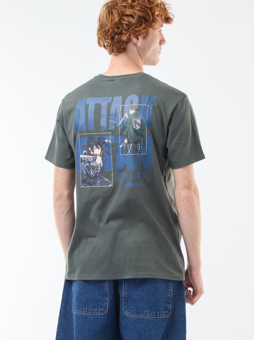 T-shirt 'Ataque dos Titãs' em algodão - Kiabi