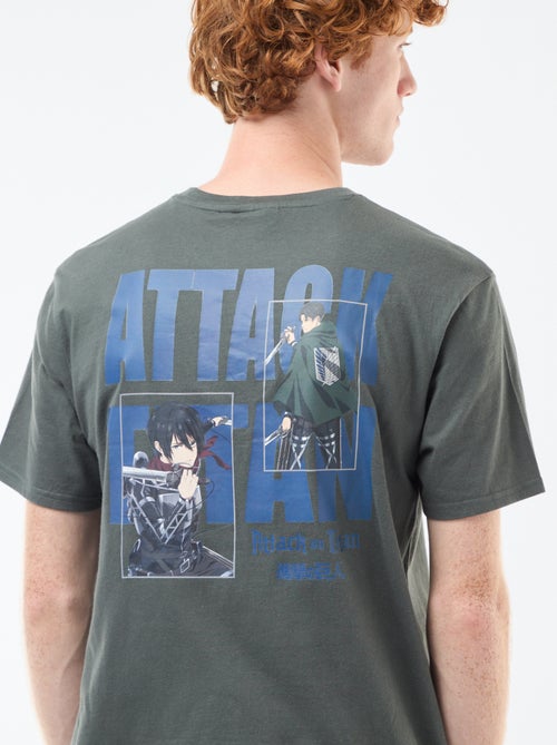 T-shirt 'Ataque dos Titãs' em algodão - Kiabi