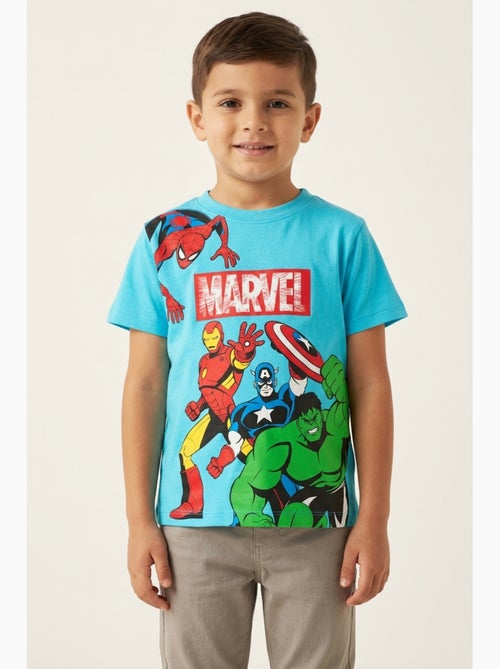 T-shirt avengers azul menino | licença oficial - Kiabi T-shirt avengers azul menino | licença oficial - Kiabi