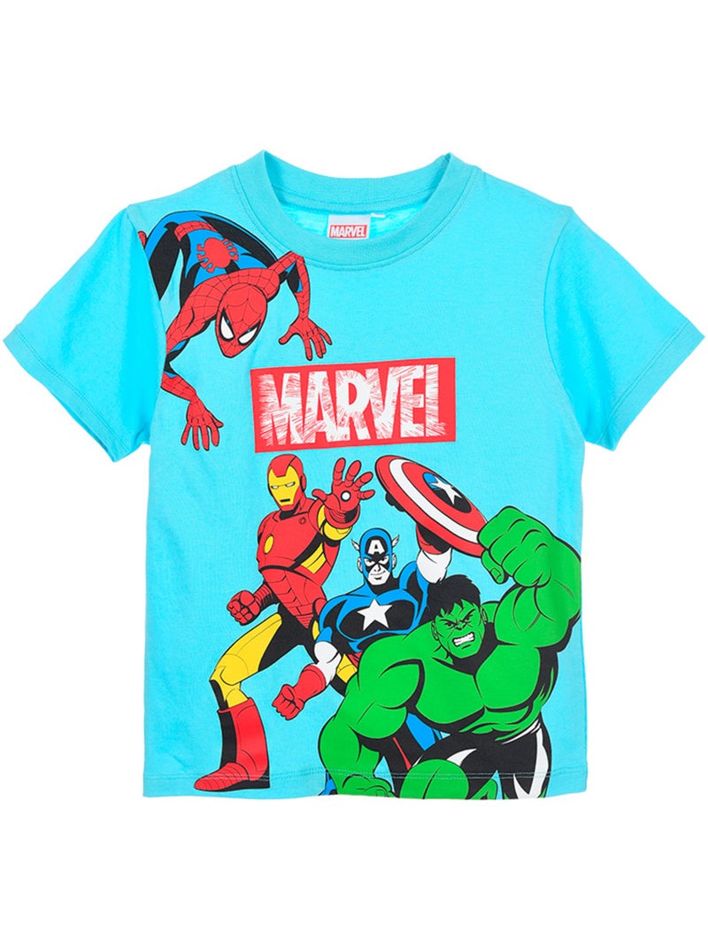 T-shirt avengers azul menino | licença oficial Azul - Kiabi