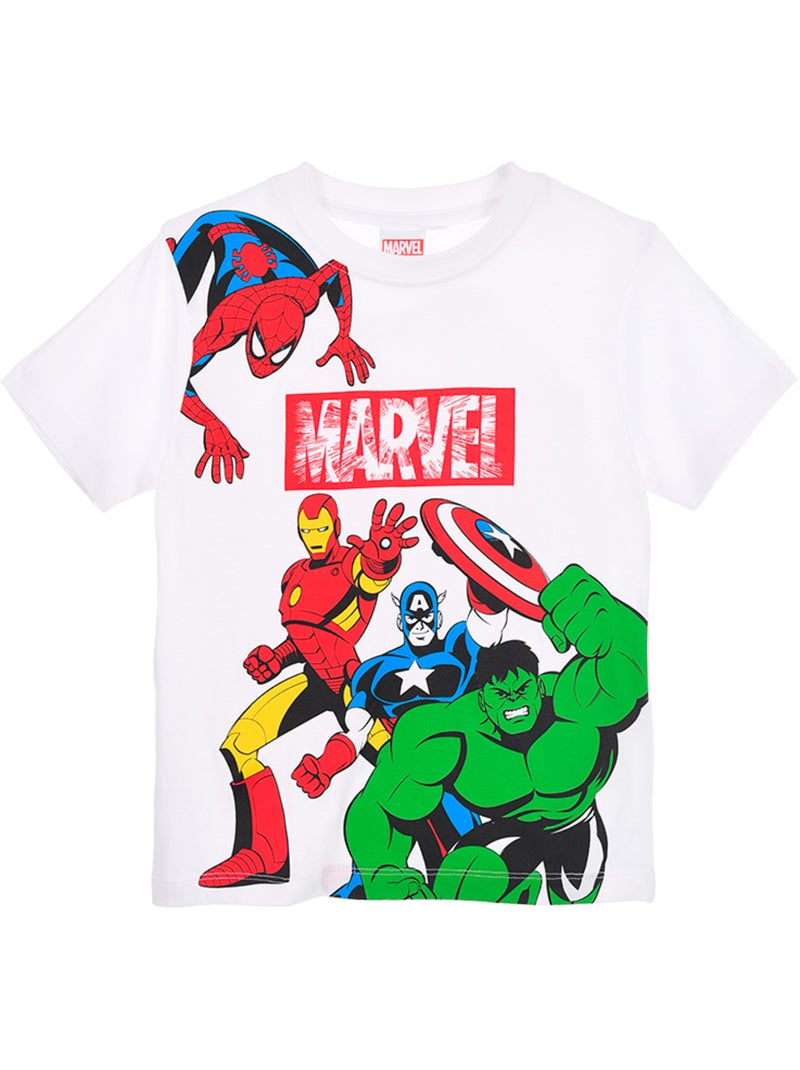 T-shirt avengers branco menino | licença oficial Branco - Kiabi