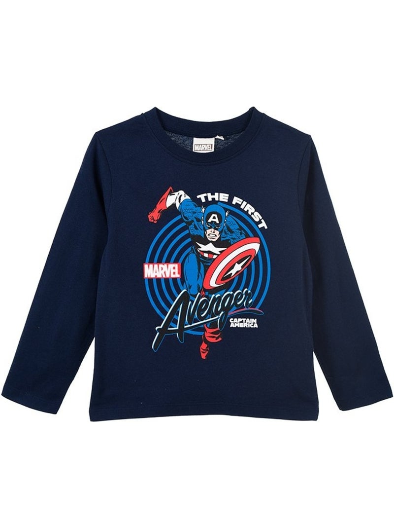 T-shirt avengers menino | licença oficial Azul - Kiabi