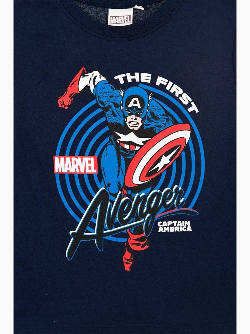 T-shirt avengers menino | licença oficial Azul - Kiabi