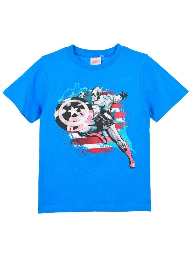 T-shirt avengers menino | licença oficial Azul - Kiabi