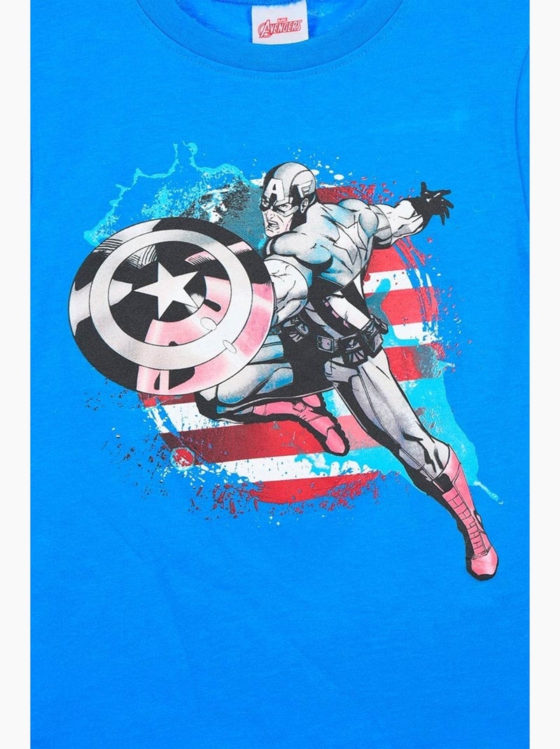 T-shirt avengers menino | licença oficial Azul - Kiabi