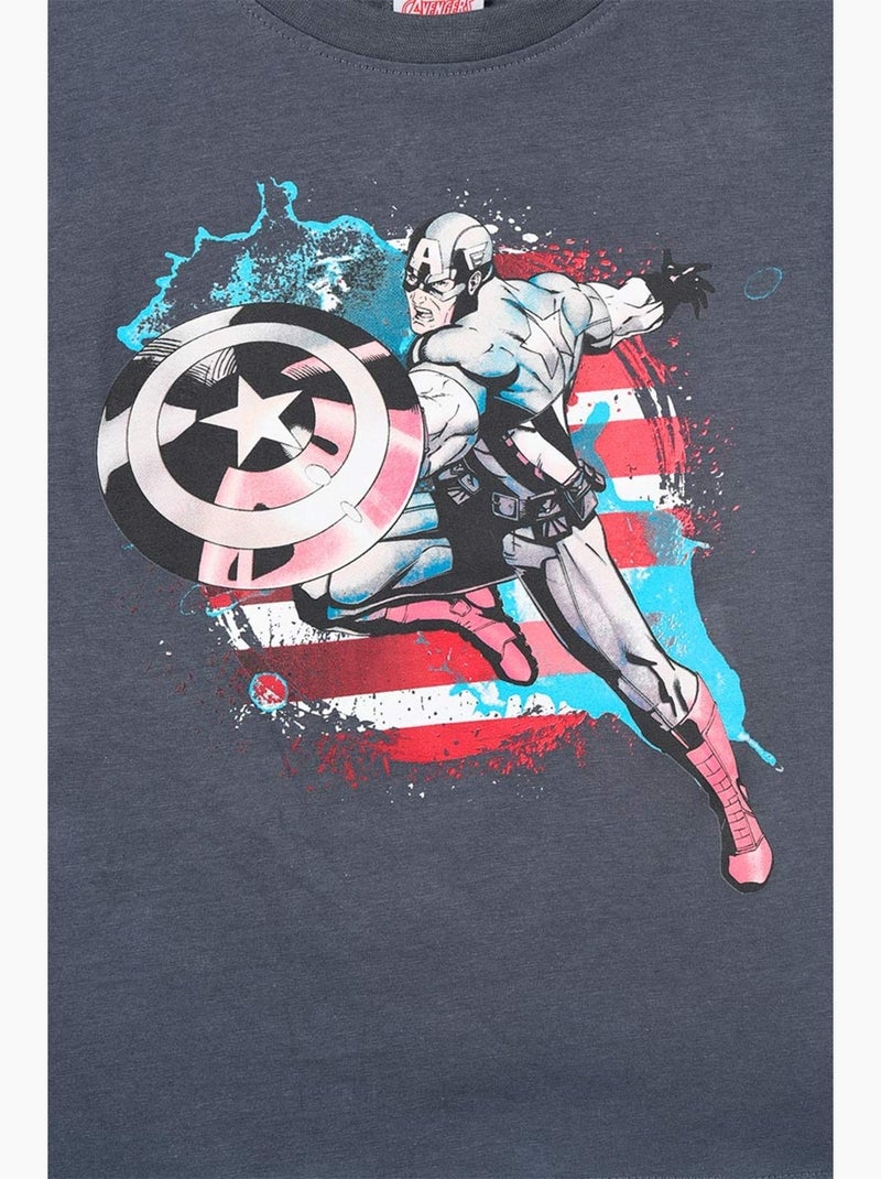 T-shirt avengers menino | licença oficial Cinza - Kiabi