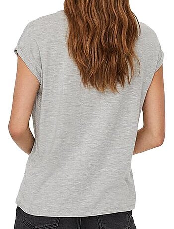 T-shirt azul para mulher vero moda ava