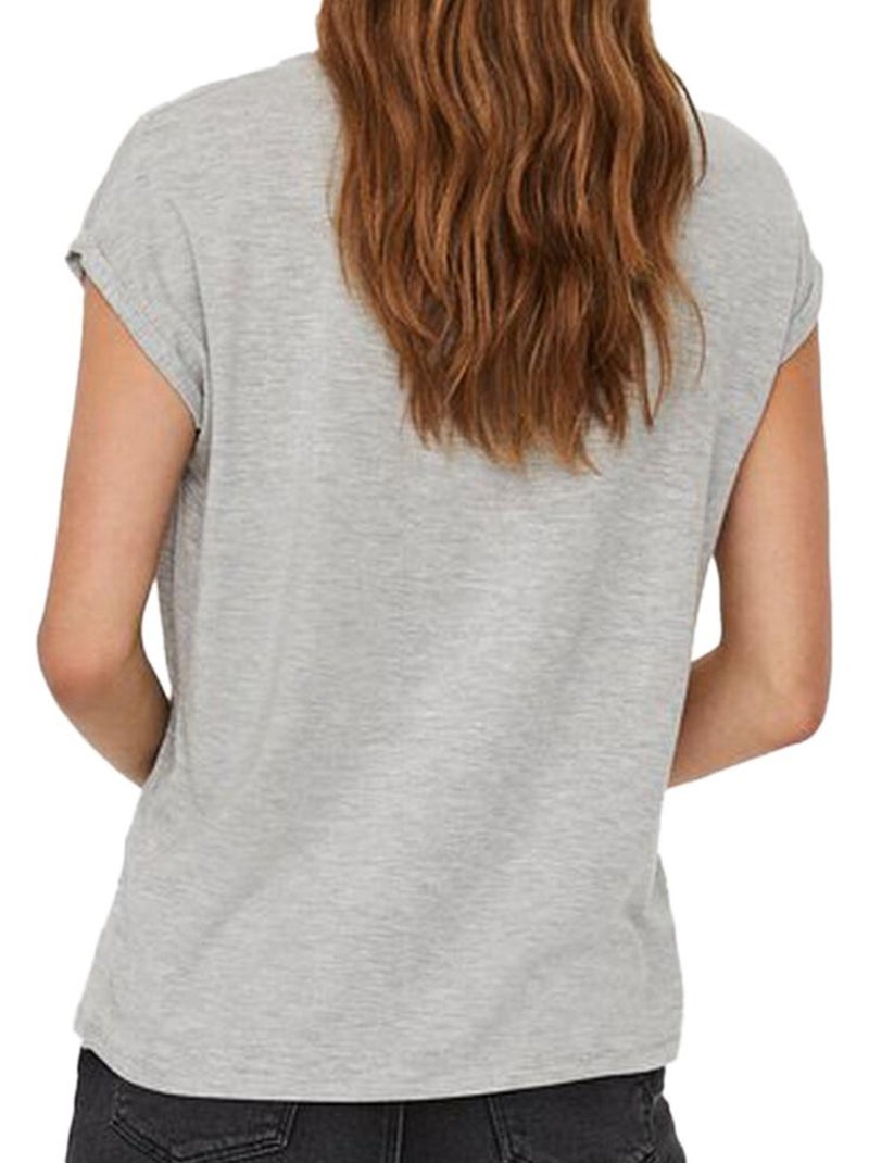 T-shirt Aware Ava Vero Moda Cinzenta para Mulher Cinza-prateado - Kiabi