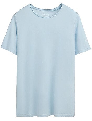 T-shirt azul claro para homem teddy smith t-geo