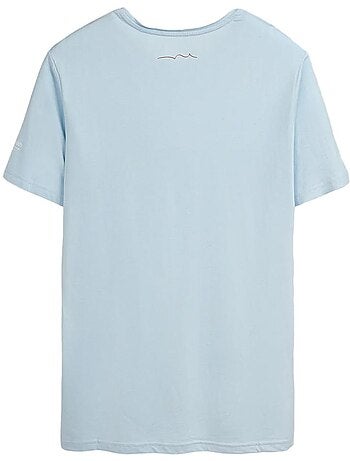 T-shirt azul claro para homem teddy smith t-geo