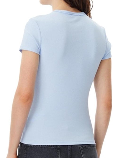 T-Shirt Azul Claro para Mulher Tommy Hilfiger DW0DW17383 - Kiabi T-Shirt Azul Claro para Mulher Tommy Hilfiger DW0DW17383 - Kiabi