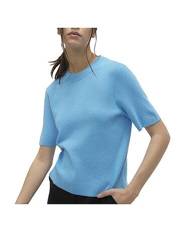 T-shirt Azul Dourado Vero Moda para Mulher