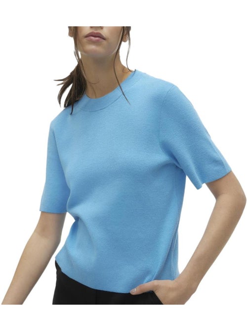 T-shirt Azul Dourado Vero Moda para Mulher - Kiabi