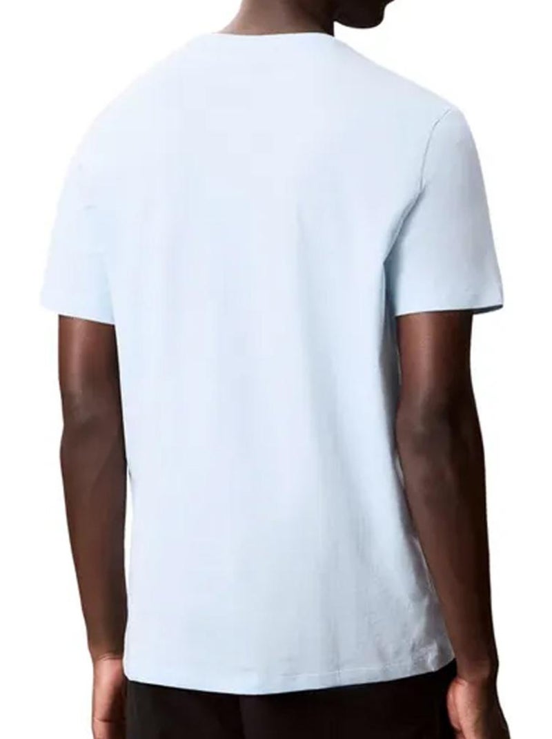 T-shirt Azul Liso Calvin Klein para Homem Azul - Kiabi