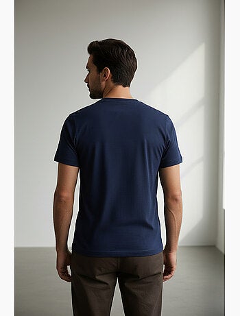 T-shirt azul-marinho seleção francesa de râguebi ? Coleção serge ? Licença oficial ffr