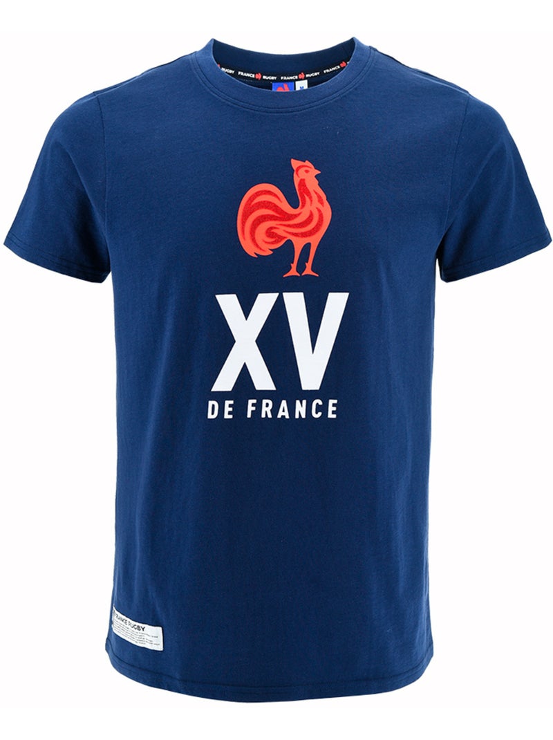 T-shirt azul-marinho seleção francesa de râguebi ? Coleção serge ? Licença oficial ffr Azul - Kiabi