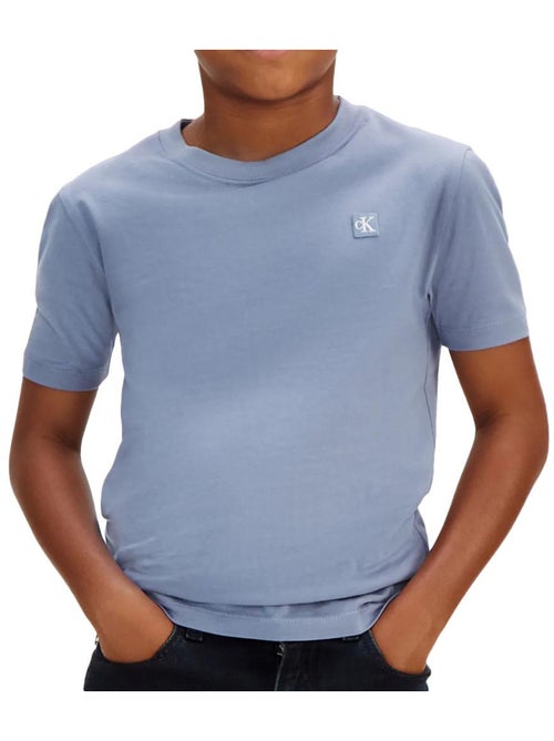 T-shirt azul menino calvin klein jeans com mini emblema mono - Kiabi T-shirt azul menino calvin klein jeans com mini emblema mono - Kiabi