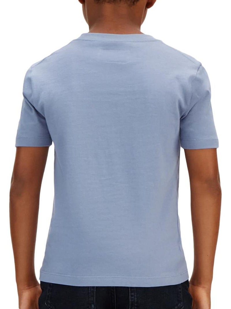 T-shirt azul menino calvin klein jeans com mini emblema mono Azul - Kiabi