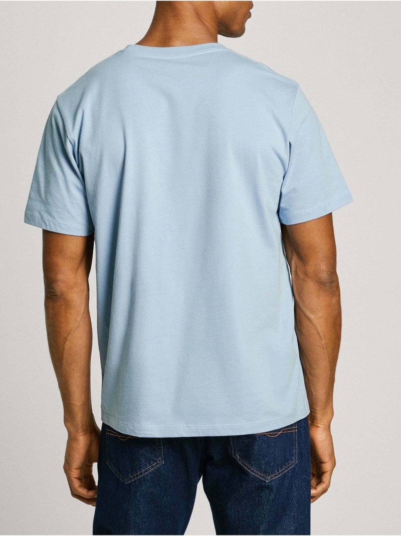 T-shirt Azul para Homem Pepe Jeans 508208 Azul claro - Kiabi