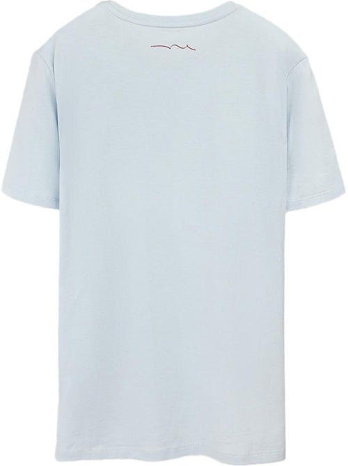 T-shirt azul para homem teddy smith evry - Kiabi