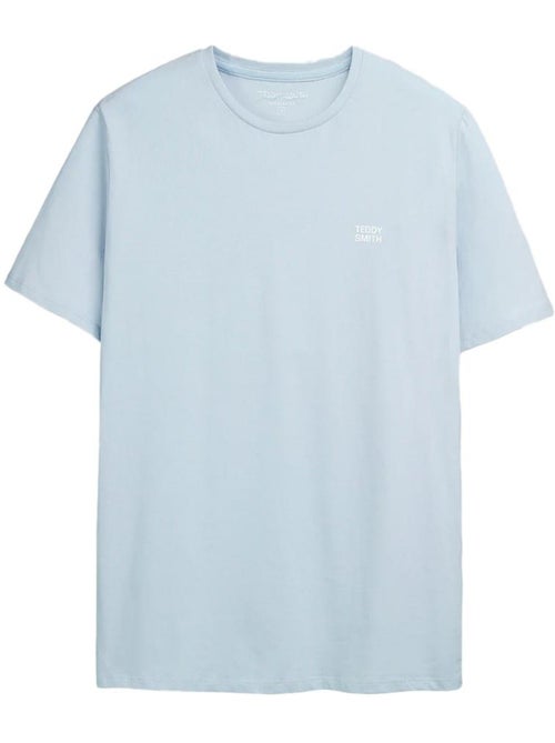 T-shirt Azul para Homem Teddy Smith Total - Kiabi