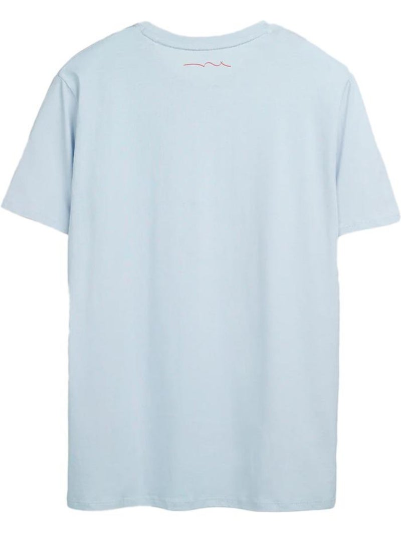 T-shirt Azul para Homem Teddy Smith Total Azul - Kiabi