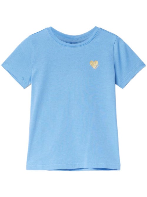 T-shirt Azul para Menina Kids Only Kita - Kiabi