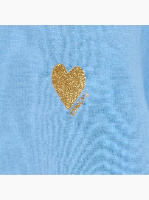 T-shirt Azul para Menina Kids Only Kita - Kiabi