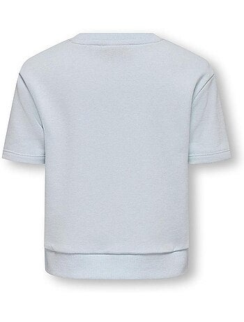T-shirt azul para menina kids only kmgsolina