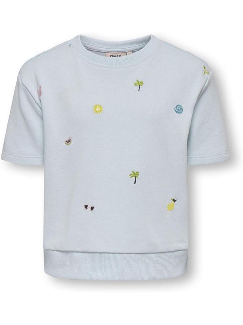 T-Shirt Azul para Menina Kids ONLY Kmgsolina - Kiabi T-Shirt Azul para Menina Kids ONLY Kmgsolina - Kiabi