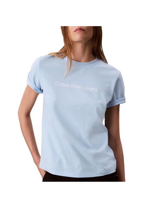 T-Shirt Azul para Mulher Calvin Klein Jeans LV047C912G - Kiabi
