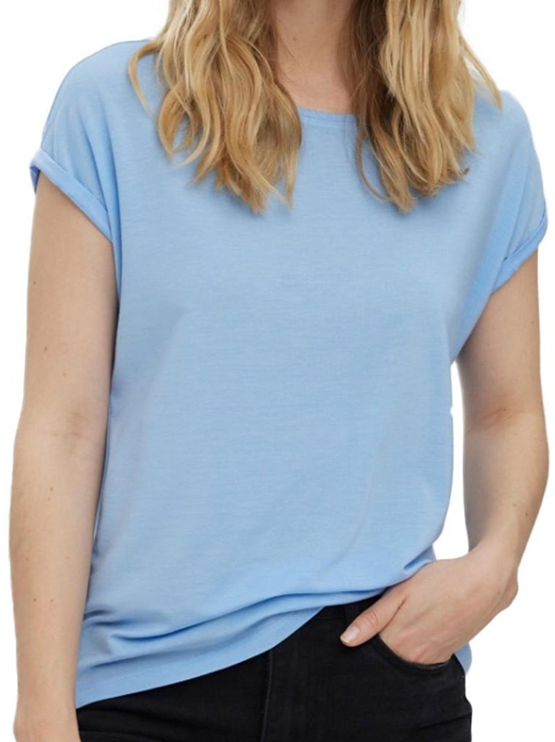 T-shirt Azul para Mulher Vero Moda Ava Azul - Kiabi