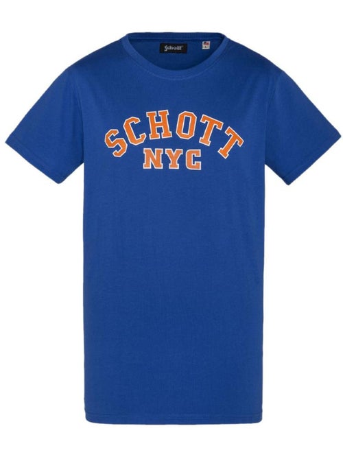 T-shirt Azul Schott Crew para Homem - Kiabi T-shirt Azul Schott Crew para Homem - Kiabi